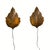 Brutalist Brutalist Dutch Ceramic Leaf Wall Sconces, 1980s, Set of 2 For Sale - Image 3 of 18