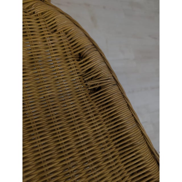 Wood Vintage Rattan Garden Chair, 1960s For Sale - Image 7 of 18