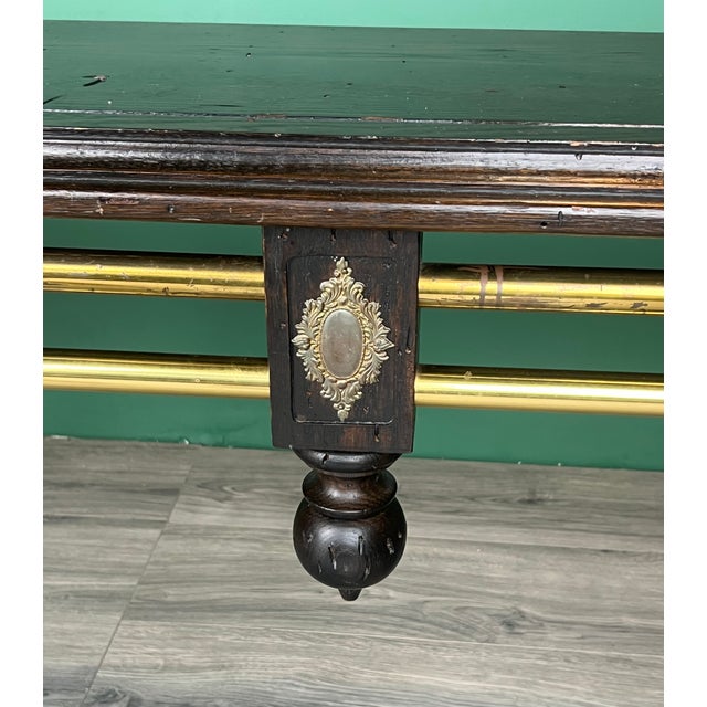 Brown Late 20th Century Spanish Colonial Style Long Console Table For Sale - Image 8 of 11