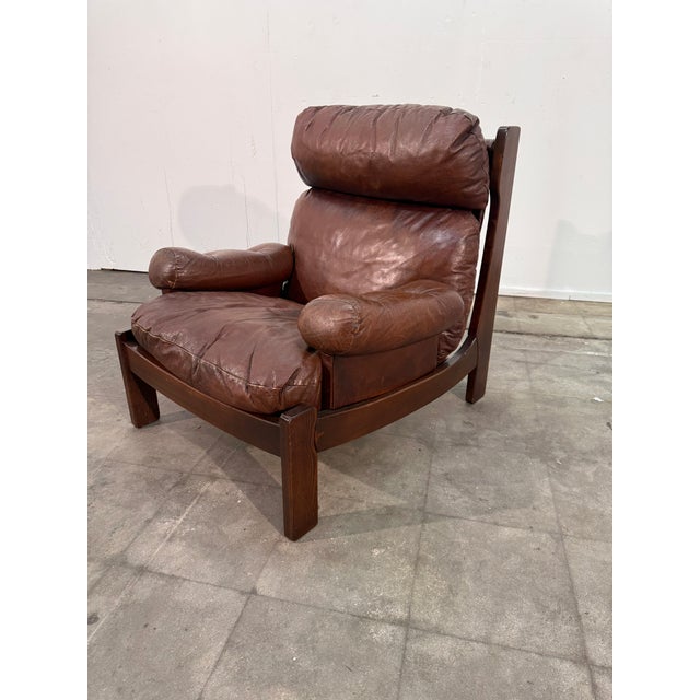 Leather Lounge Set, 1960s, Attributed to Carl Straub For Sale - Image 9 of 13