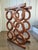 Beautifully made mid century wood wine holder is perfect for small spaces. Each opening is 3.5 inches in diameter and can...