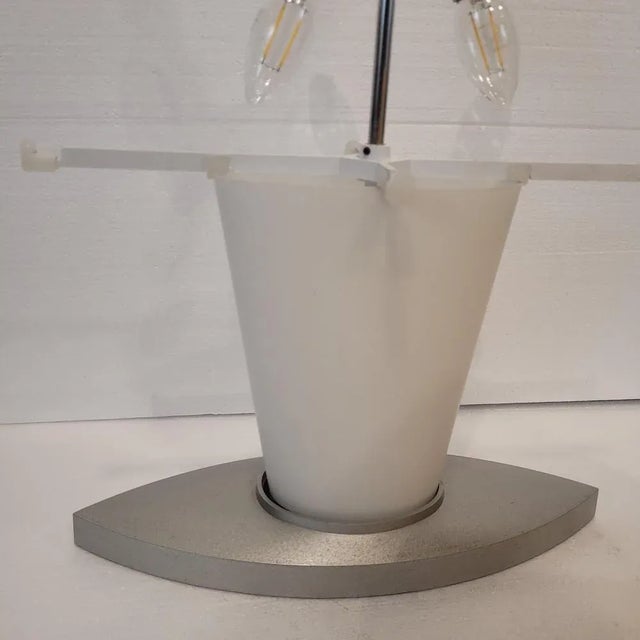 Postmodern 3064 Table Lamp in Glass and Iron by Daniela Puppa for Fontana Arte, Italy, 1994 For Sale - Image 9 of 17