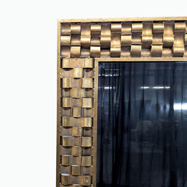 Modern Wisteria Metal Ripple Mirror - Elegant Design for Any Space For Sale - Image 3 of 6