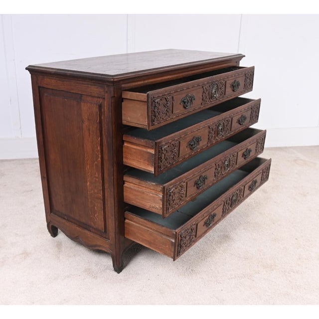 Gold French Provincial Normandy Commode, 1780s For Sale - Image 8 of 11