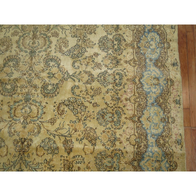 Late 20th Century Late 20th Century Zabihi Collection Traditional Floral Persian Kirman Room Size Rug For Sale - Image 5 of 18