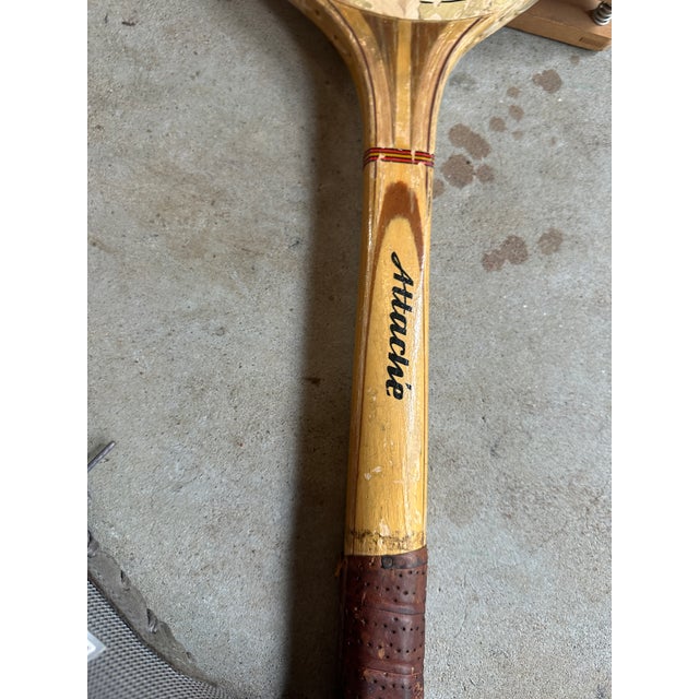 1970s Collection of Vintage Björn Borg Tennis Rackets With Cover and Guard For Sale - Image 5 of 11