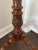 1980s Vintage Carved Mahogany Pedestal Plant Stand For Sale - Image 5 of 11