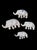A sweet set of 4 miniature blue and white ceramic elephants. These sweet little guys are incredibly sweet. They're perfect...