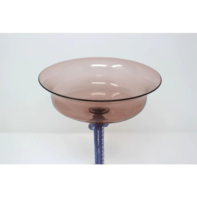 Murano Vintage Murano Compote For Sale - Image 4 of 6