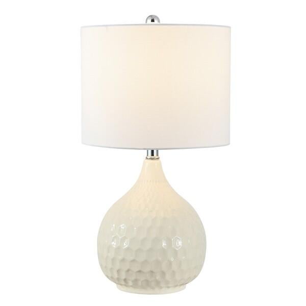 Contemporary Safavieh Nalon Table Lamp - Ivory, Set of 2 For Sale - Image 3 of 8
