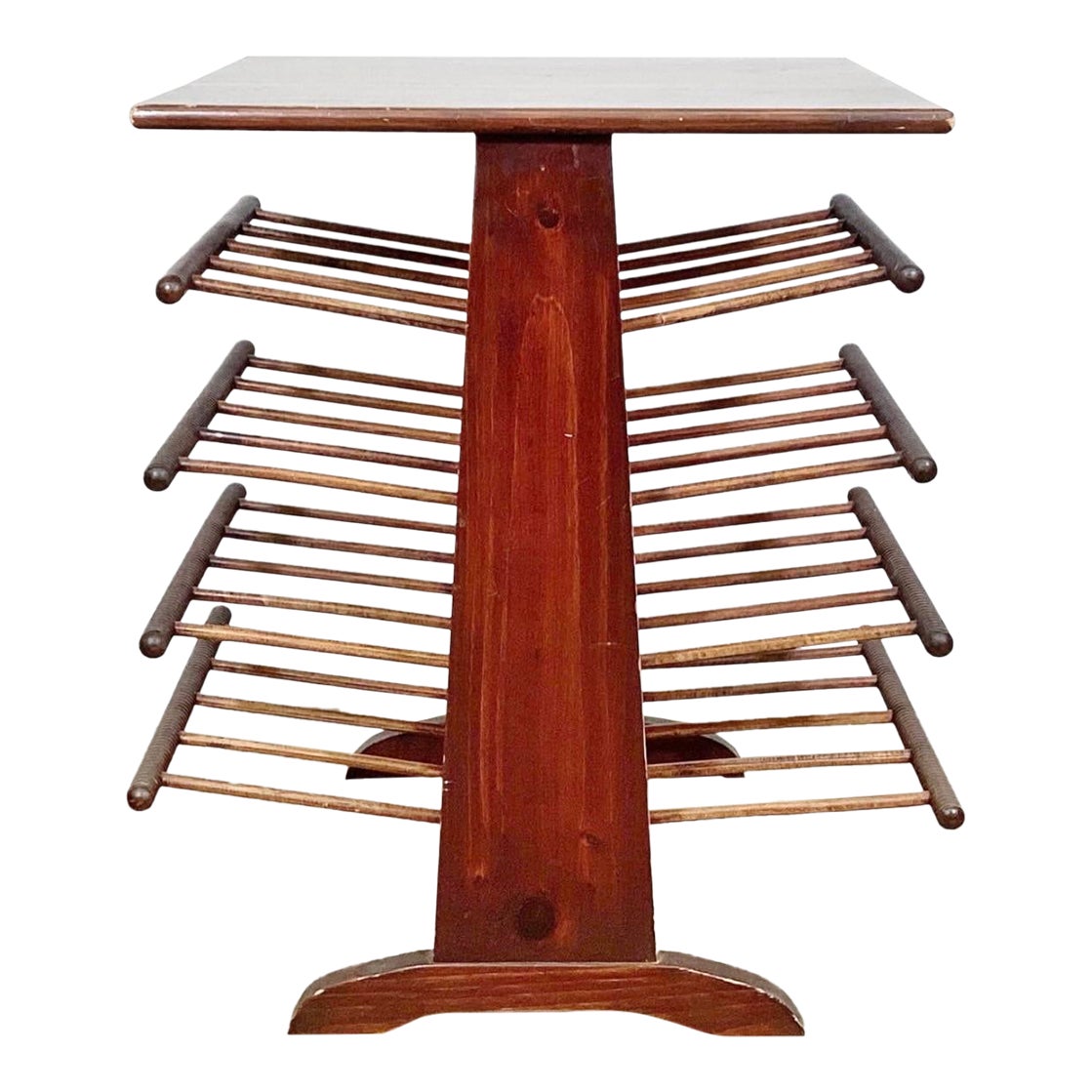 20th Century MCM Style Table/Magazine Rack, in the Manner of Josef