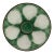 Antique 1920s French Longchamp Majolica Green and White Oyster Plate For Sale