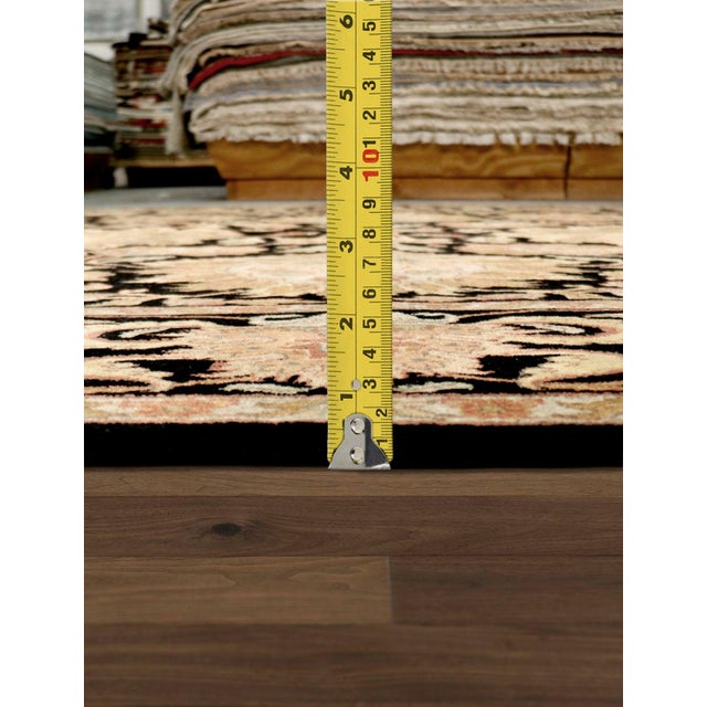 2020s Pasargad Home Agra Black Wool Area Rug, 9' 2'' X 11'11'' For Sale - Image 5 of 5