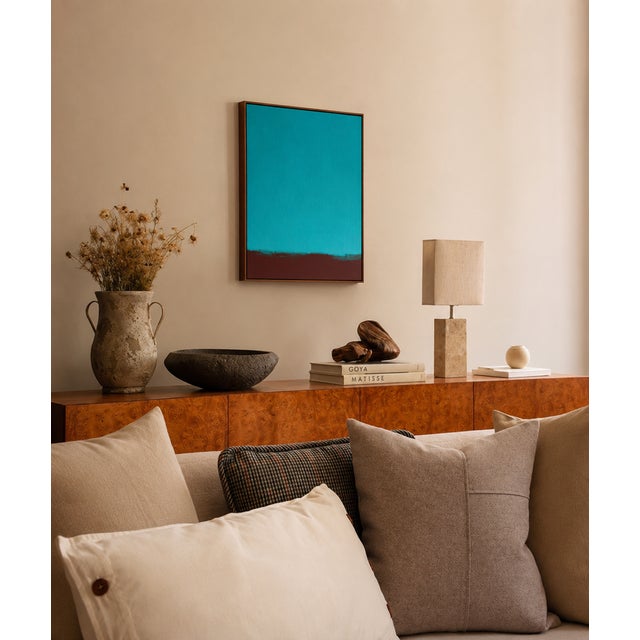 Bodasca, Meditative Turquoise, 2026, Acrylic Painting on Canvas For Sale - Image 9 of 10