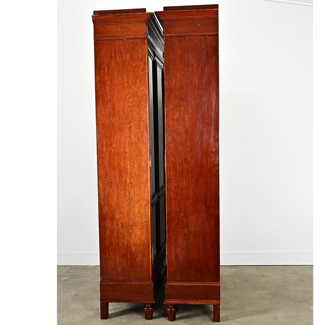 French 19th Century Mahogany Louis XVI Style Bibliotheque For Sale - Image 14 of 15