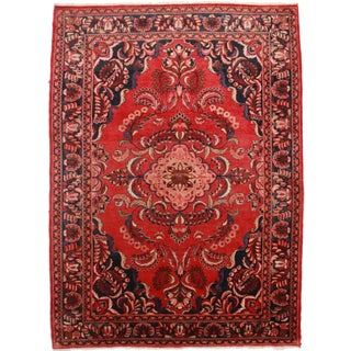 Hand-Knotted Persian Mahal Rug - 7′9″ × 11′2″ For Sale