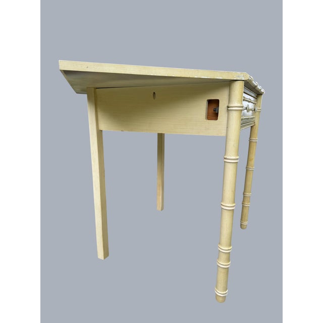 Corner Desk and Chair Thomasville Allegro Faux Bambo 1966 For Sale - Image 12 of 18