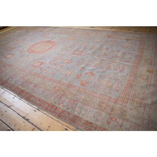 Antique Distressed Khotan Carpet - 7'10" x 15'5" For Sale - Image 9 of 12