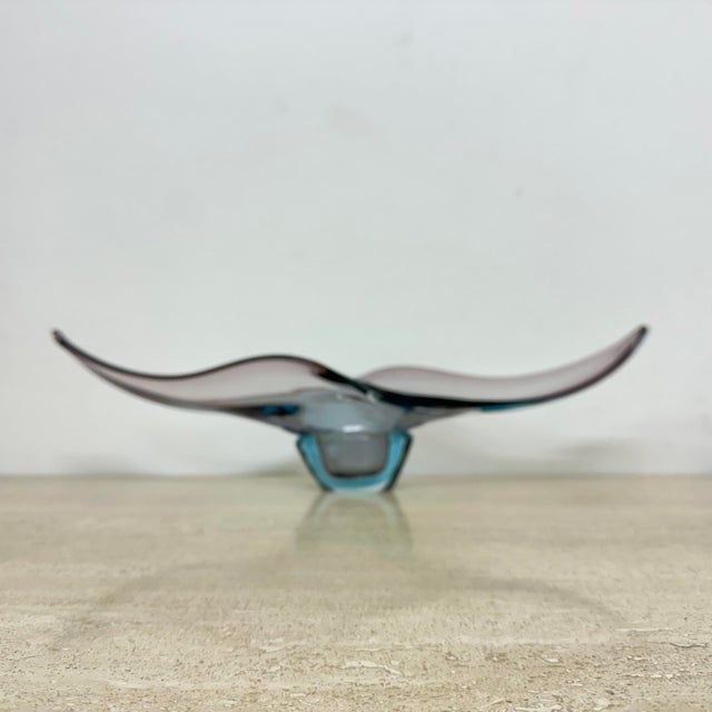 Murano Sommerso Glass Bowl, 1960s For Sale - Image 13 of 18