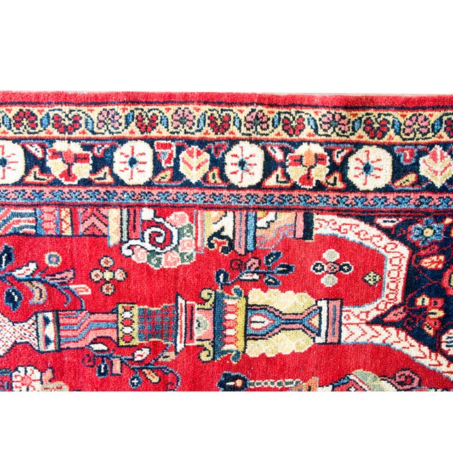 Persian Mid 20th Century Persian Meshkabad Rug For Sale - Image 3 of 13