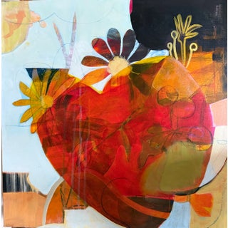 "Love Bloom" Abstract Painting by LWren Walraven For Sale