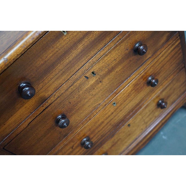 Late Victorian English Mahogany Chest of Drawers, Late 19th Century For Sale - Image 14 of 18