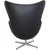 Egg Chair in Black Aura Leather by Arne Jacobsen, 2016 For Sale - Image 12 of 18