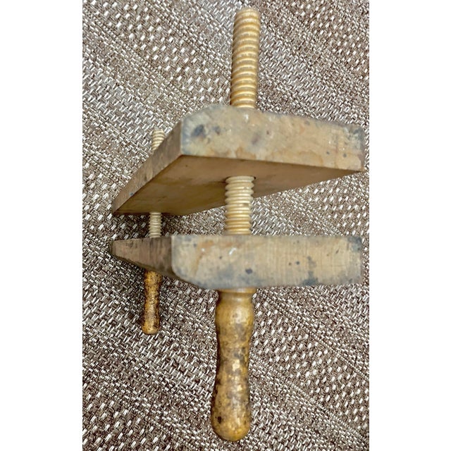 Brown Vintage Professional Bookbinding Block Finishing Press For Sale - Image 8 of 12