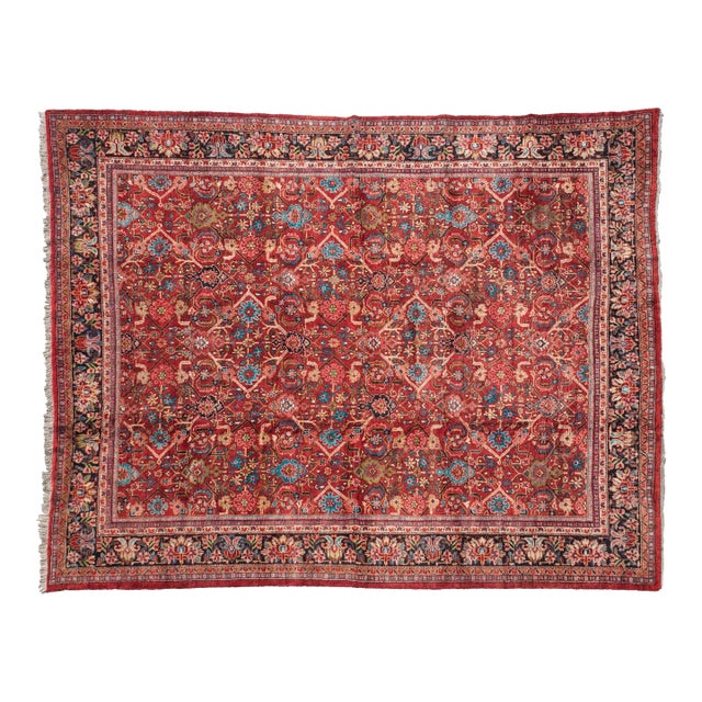 Vintage Mahal Carpet - 11'2" x 13'7" For Sale