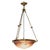 Metal Art Deco Lunéville Pat De Verre Ceiling Light by Muller Frères, 1925 For Sale - Image 7 of 17
