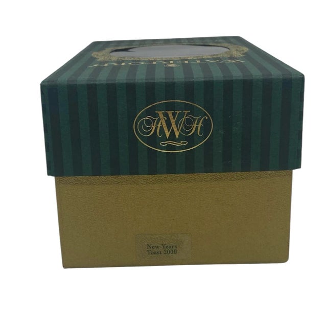 Waterford Holiday Heirlooms Ornament New Years Toast 2000 Champagne Glass For Sale In Washington DC - Image 6 of 12