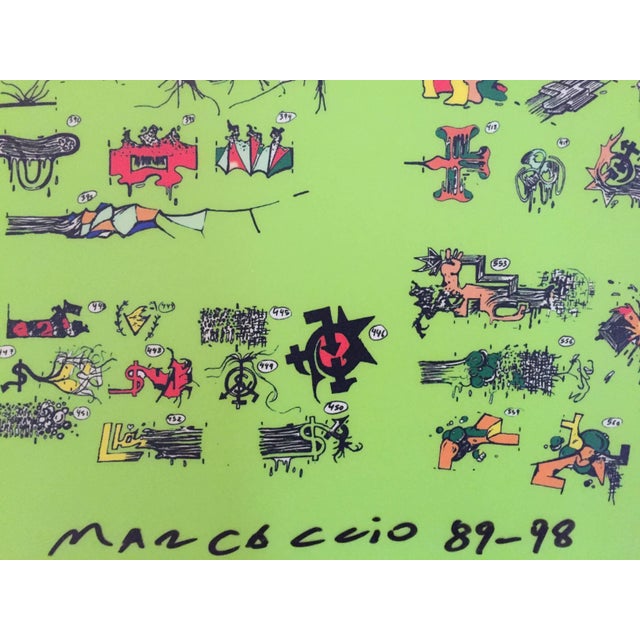 Late 20th Century Fabian Marcaccio, Argentine Italian Contemporary Ink jet print mounted on polystyrene, 1989-1999 For Sale - Image 5 of 6