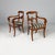 Mid 19th Century Italian Chairs in Wood and Striped Fabric, Set of 2 For Sale - Image 18 of 18