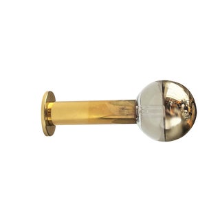 Vintage Space Age German Brass Ceiling Lamp by Motoko Ishii for Staff, 1970s For Sale