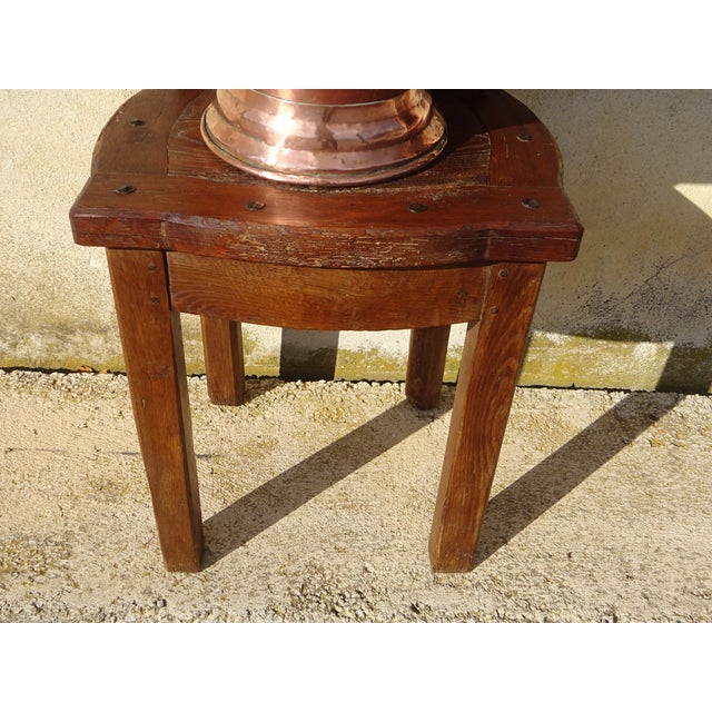 Antique Copper Fountain on Oak Base For Sale - Image 18 of 18