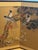 Vintage Hand-Painted 4-Panel Asian Folding Screen / Wall Art (1974) – Excellent Condition For Sale - Image 4 of 9