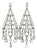 Vintage Diamond Chandelier Earrings, 16 Carats, Platinum, Pair For Sale