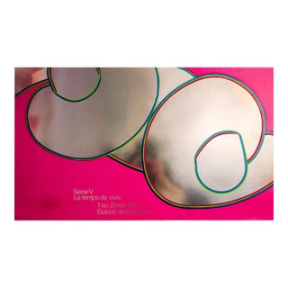 1973 Original Canadian Exhibition Poster - « Le Temps De Vivre » Guy Montpetit For Sale