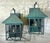 Metal Pair of Vintage Solid Brass Outdoor Lanterns – Arts & Crafts Mission Style For Sale - Image 7 of 13