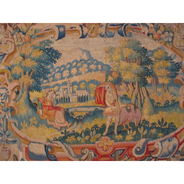 17th Century Pair of Flemish Tapestry ( 2' x 3'4" - 62 x 102 )