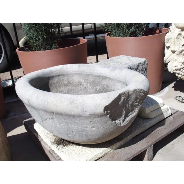 Antique Marble Basin From an Italian Villa, Early 1900s For Sale - Image 9 of 12