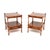 Vintage Georgian Yew Wood Side Tables, 1950, Set of 2 For Sale - Image 11 of 11