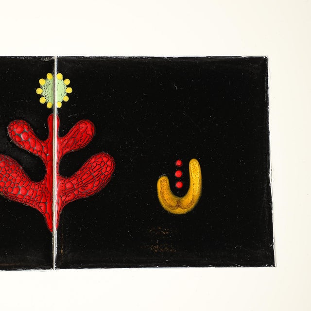 Pair of Documented Off White & Inset Tile Vladimir Kagan Nested Side Tables For Sale - Image 11 of 18