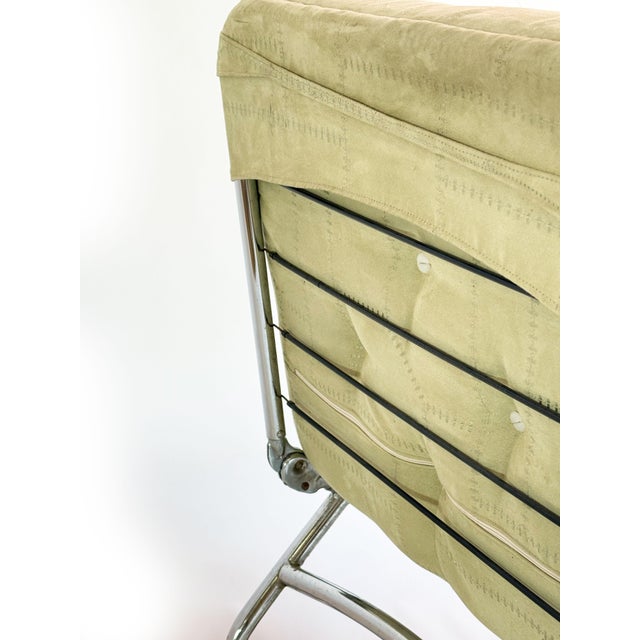 Vintage Recliner with Tubular Steel Frame, 1970s For Sale - Image 4 of 12
