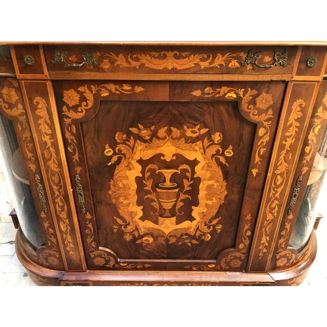 Boulle with Baroque Mirror, 1900s, Set of 2 For Sale - Image 9 of 18