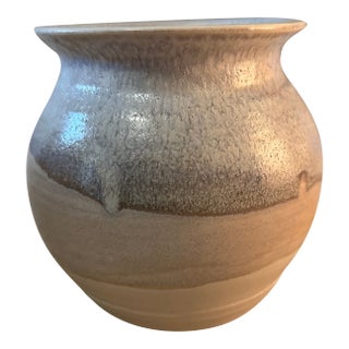 Vintage Mid Century Modern Pottery With Unique Glaze For Sale