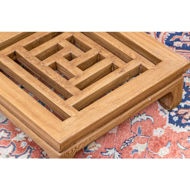 Early 20th Century Antique Japanese Carved Elmwood Foot Stool For Sale - Image 5 of 7