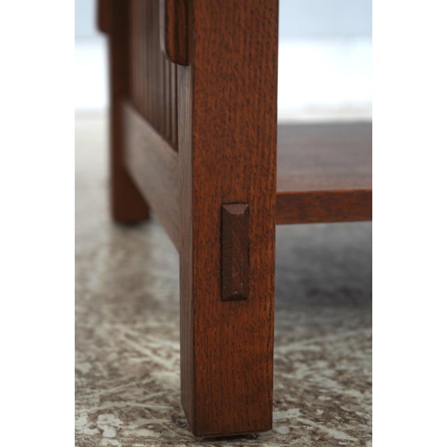 Wood Stickley Mission Oak Coffee Table Arts & Crafts For Sale - Image 7 of 13