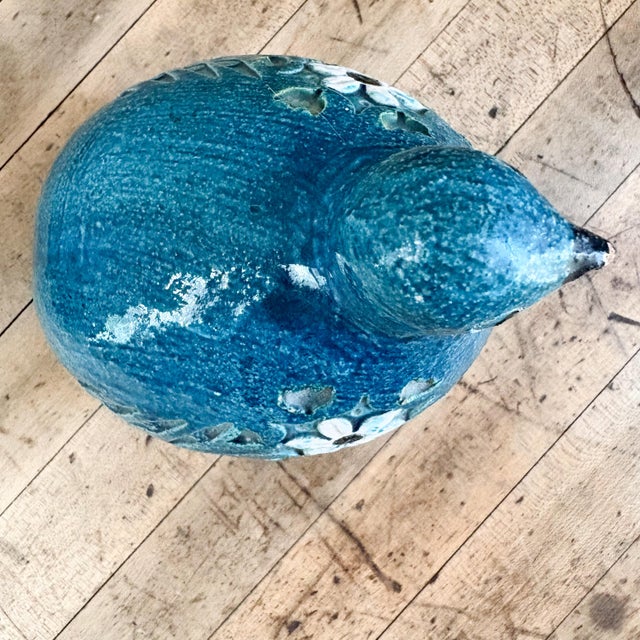 Mid-Century Modern Aldo Londi for Bitossi Rimini Blue Set of 2 1960's Dove Figurines For Sale - Image 3 of 13