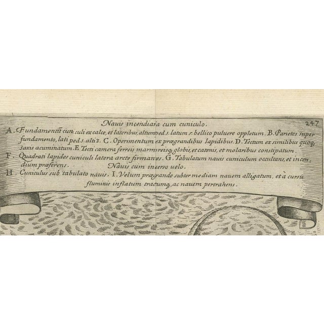 Fire Ship Design of the Eighty Years War, 1632, Paper For Sale - Image 4 of 6